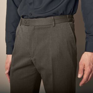 Blancheporte Kalhoty s vysokým pasem, bez záševků, polyvlna bronzová 52