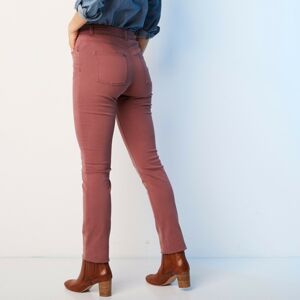 Blancheporte Strečové rovné kalhoty kaštanová 38