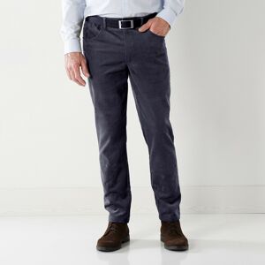 Blancheporte Manšestrové kalhoty, 5 kapes modrošedá 38