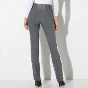 Blancheporte Rovné džíny s vysokým pasem šedá 40
