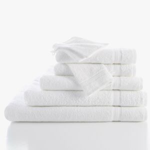 Blancheporte Kolekce koupelnového froté zn. Colombine, standardní kvalita 420 g/m2 bílá 2 ručníky 50x100cm