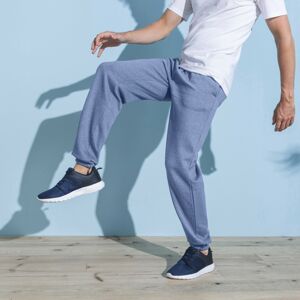 Blancheporte Meltonové kalhoty, pružný spodní lem modrá džínová 60/62