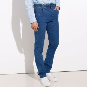 Blancheporte Extra pohodlné džíny s pružným pasem, vnitřní délka nohavic 82 cm modrá 52