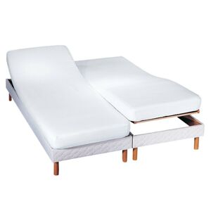 Blancheporte Meltonová voděodolná ochrana matrace pro polohovací lůžko bílá 160x200cm