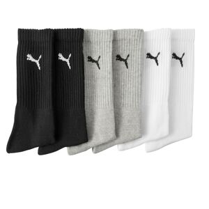 Blancheporte Sada 6 párů sportovních ponožek PUMA, šedé + černé + bílé šedá+černá+bílá 43/46