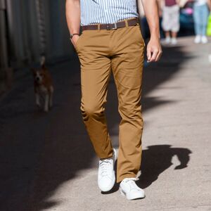Blancheporte Chino jednobarevné kalhoty karamelová 48