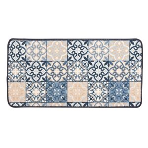 Blancheporte Kuchyňský kobereček, motiv dlaždice modrá 40x60cm