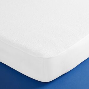 Blancheporte Froté ochrana matrace z bio bavlny, nepropustná bílá 120x190cm