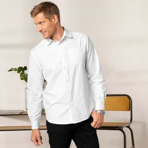 Blancheporte Jednobarevná košile s dlouhými rukávy, popelín bílá 48/50