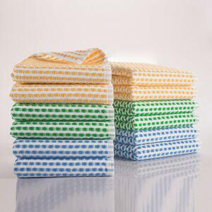 Blancheporte Velké froté ručníky na ruce, 3 barvy, sada 6 nebo 12 ks modrá+zelená+žlutá 12ks 50x70cm