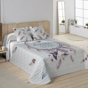 Blancheporte Prošívaný přehoz na postel s potiskem Lapač snů bílá 180x250cm