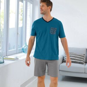 Blancheporte Pyžamové tričko s krátkými rukávy, modré modrá 87/96 (M)