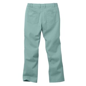 Blancheporte Tvilové rovné kalhoty zelenkavá 52