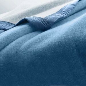 Blancheporte Deka z čisté vlny 500g/m2 zn. Colombine modrá 240x260cm