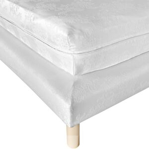 Blancheporte Potah na matraci a sokl postele, hloubka rohů 18 cm bílá sokl 160x200cm