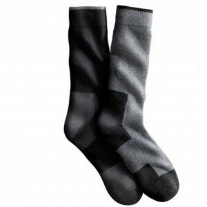 Blancheporte Sada 2 párů pracovních ponožek černá+šedá 43/46