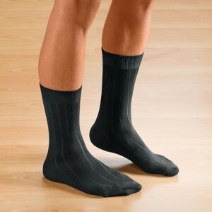 Blancheporte Ponožky s širokým lemem, sada 2 párů černá/černá 47/50