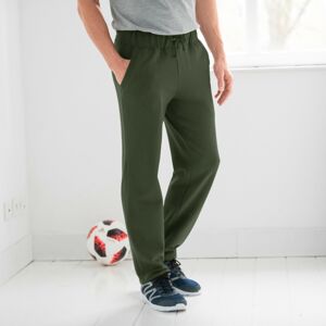 Blancheporte Meltonové kalhoty, rovný spodní lem khaki 60/62