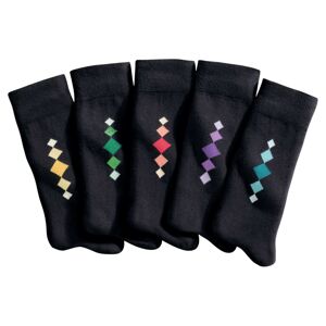 Ponožky s barevným motivem, sada 5 párů