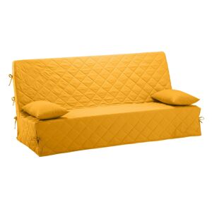 Blancheporte Potah na sedačku clic-clac na zavázání žlutá 140x190cm