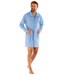 Blancheporte Pánská pyžamové košile na knoflíky, popelín nebeská modrá 97/106 (L)