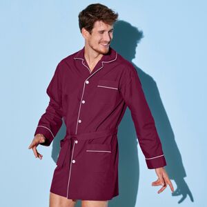 Blancheporte Pánská pyžamové košile na knoflíky, popelín bordó 87/96 (M)