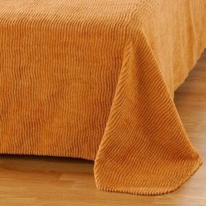 Blancheporte Jednobarevný taftový přehoz na postel, kvalita luxus žlutohnědá 160x230cm