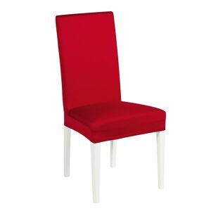 Blancheporte Jednobarevný bi-pružný potah na židli, sada 2 ks červená sada 2ks