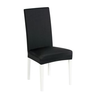 Blancheporte Jednobarevný bi-pružný potah na židli, sada 2 ks černá sada 2ks