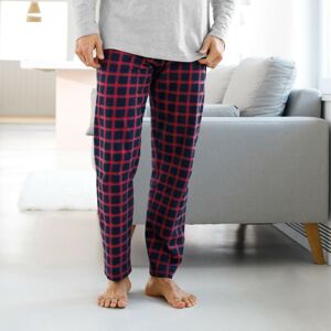 Blancheporte Pyžamové kalhoty s kostkovaným vzorem nám.modrá/červená 64/66