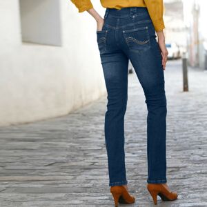 Blancheporte Rovné džíny s vysokým pasem, vysoká postava tmavě modrá 50