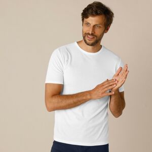Blancheporte Sada 2 spodních triček s výstřihem ke krku bílá 117/124 (3XL)