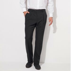 Blancheporte Kalhoty s pružným pasem, polyester/vlna šedá antracitová 60