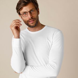 Blancheporte Sada 2 spodních triček s dlouhými rukávy, polyester bílá 125/132 (4XL)