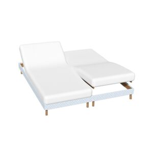Blancheporte Jednobarevné napínací prostěradlo na polohovací postel, hloubka rohů 26 cm bílá 140x190cm