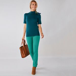 Blancheporte Tvarující kalhoty s efektem plochého bříška smaragdová 54