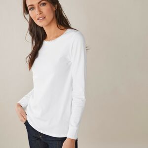 Blancheporte Hřejivé tričko s dlouhými rukávy bílá 42/44