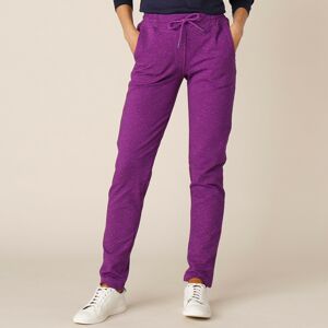 Blancheporte Meltonové kalhoty s potiskem purpurová 42/44