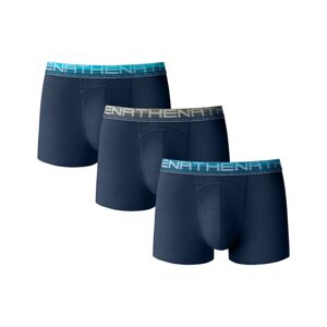 Blancheporte Sada 3 boxerek z bio bavlny (1) námořnická modrá XL