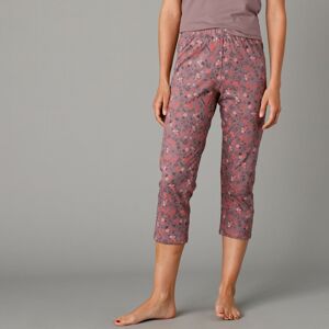 Blancheporte 3/4 pyžamové kalhoty s potiskem květin hnědošedá 38/40