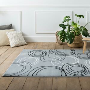 Blancheporte Kuchyňský koberec s potiskem kruhů šedá 60x110cm