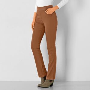 Blancheporte Rovné kalhoty s pružným pasem oříšková 38