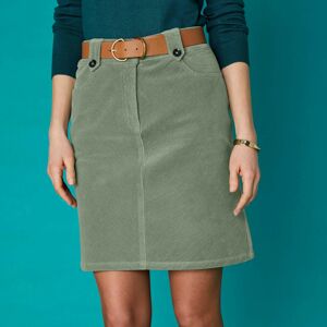 Blancheporte Manšestrová krátká sukně zelená 52
