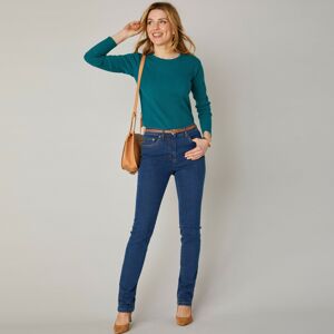 Blancheporte Strečové rovné džíny, střední výška postavy tmavě modrá 42
