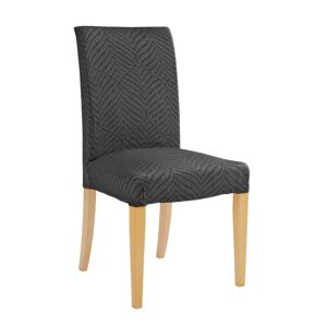 Blancheporte Žíhaný pružný potah na židli, s potiskem antracitová židle