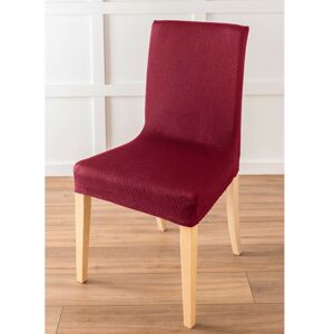Blancheporte Jednobarevný potah na židli s optickým efektem, celopotah nebo na sedák granátová sedák+opěradlo