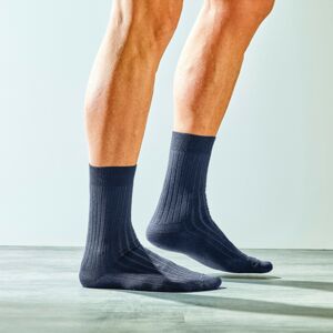 Blancheporte Sada 2 párů ponožek se 70% podílem vlny modrá 43/46