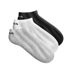 Blancheporte Sada 3 párů diskrétních ponožek šedá+bílá+černá 43/46
