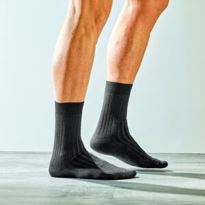 Blancheporte Sada 2 párů ponožek se 70% podílem vlny antracitová 39/42