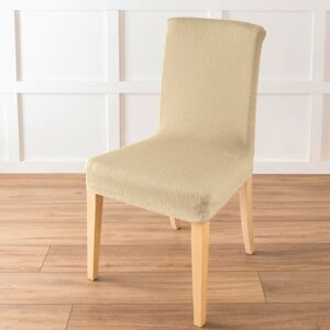 Blancheporte Jednobarevný potah na židli s optickým efektem, celopotah nebo na sedák béžová sedák+opěradlo